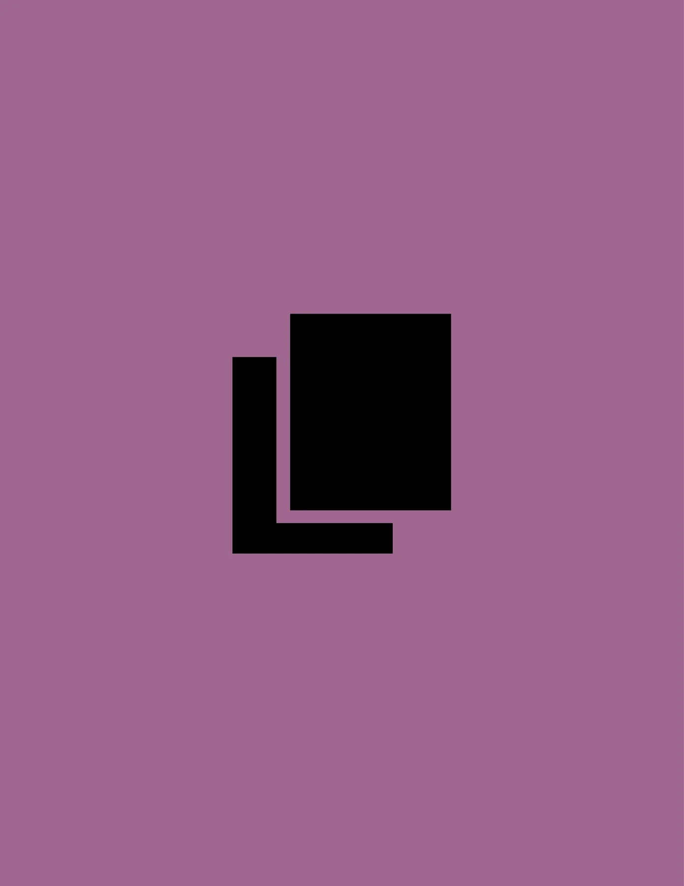 Black stacked-square Layers emblem on mauve.