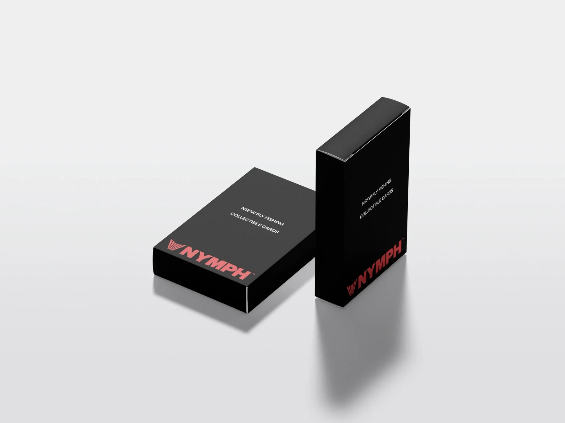 Black Nymph packaging with red lettering.
