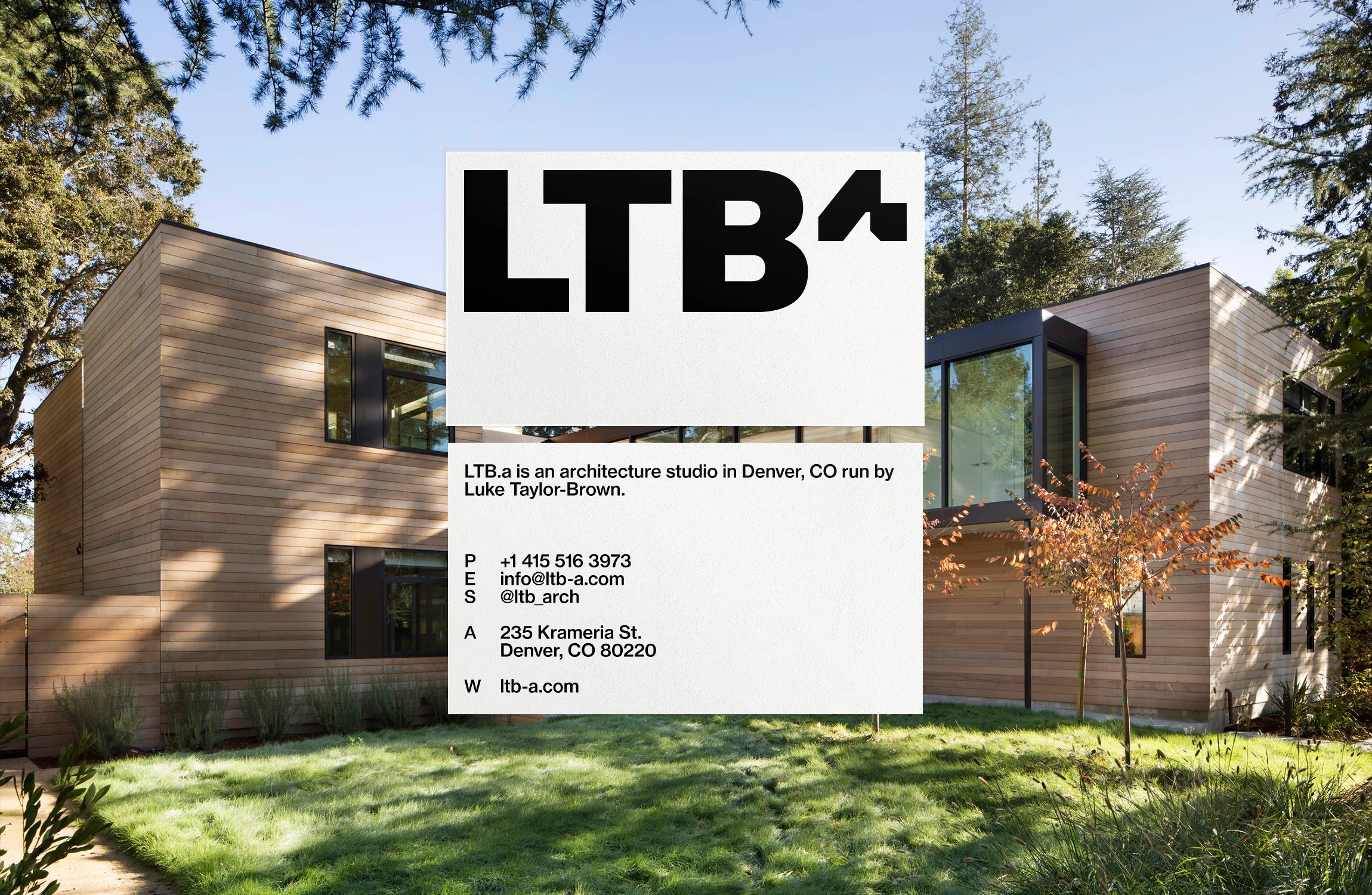 Proposed LTBa architectural project sign.